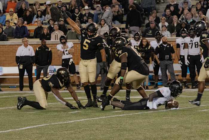 An emphasis all week, Wake Forest registered four turnovers on Saturday.
